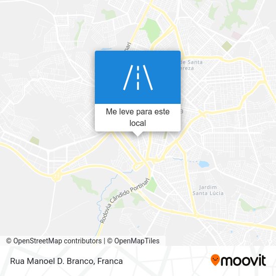 Rua Manoel D. Branco mapa
