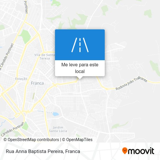 Rua Anna Baptista Pereira mapa