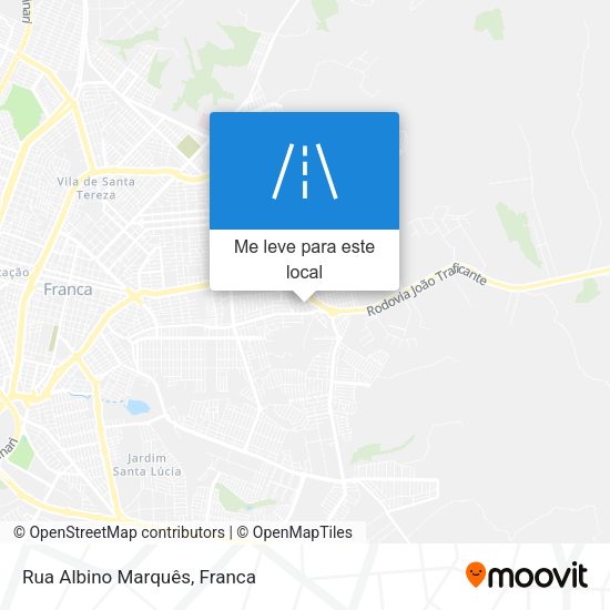 Rua Albino Marquês mapa