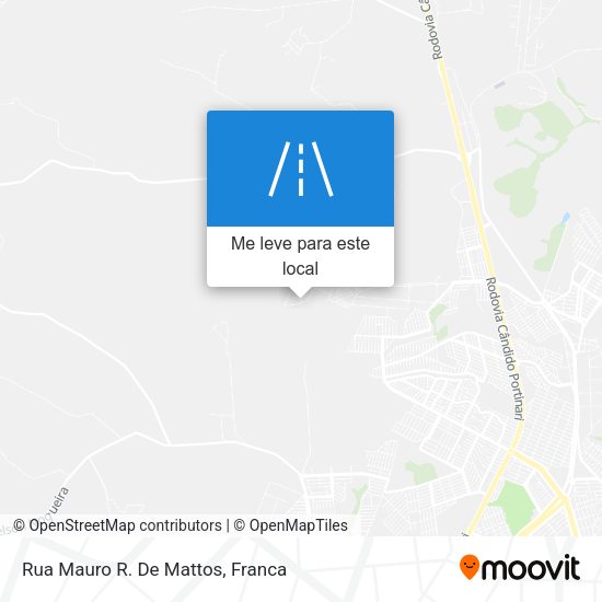 Rua Mauro R. De Mattos mapa