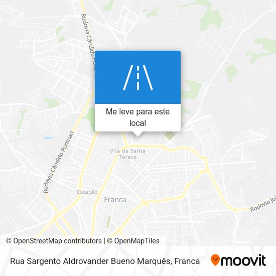Rua Sargento Aldrovander Bueno Marquês mapa