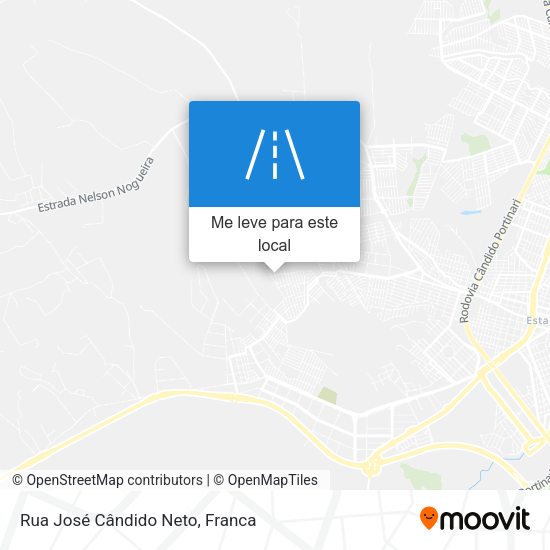 Rua José Cândido Neto mapa