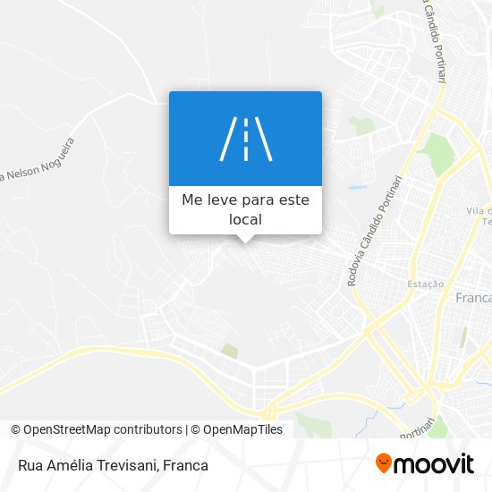 Rua Amélia Trevisani mapa