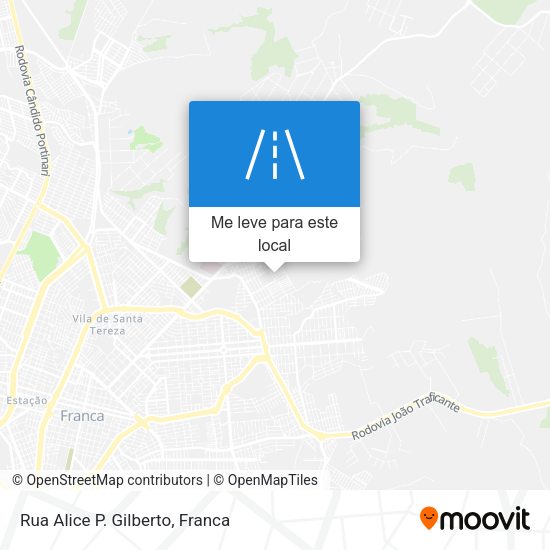 Rua Alice P. Gilberto mapa