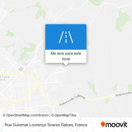 Rua Guiomar Lourenço Soares Galves mapa