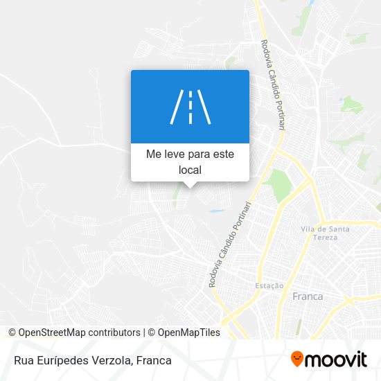 Rua Eurípedes Verzola mapa
