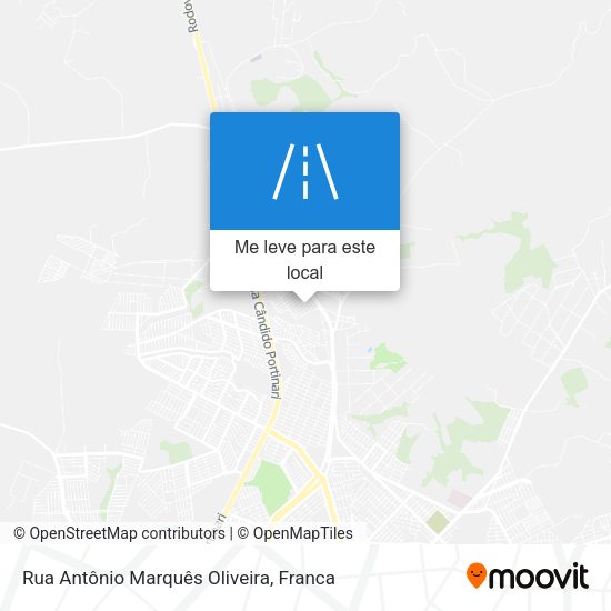 Rua Antônio Marquês Oliveira mapa