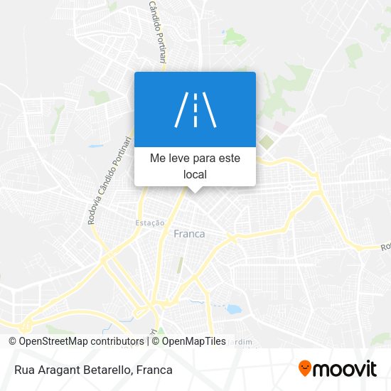 Rua Aragant Betarello mapa