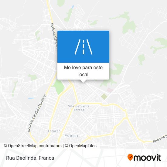 Rua Deolinda mapa