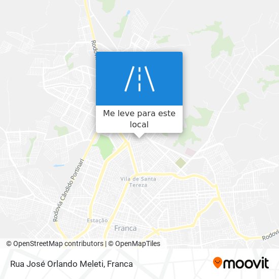 Rua José Orlando Meleti mapa