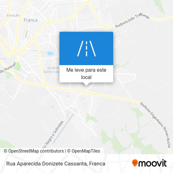 Rua Aparecida Donizete Cassanta mapa