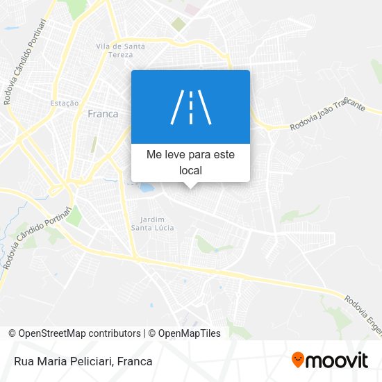 Rua Maria Peliciari mapa