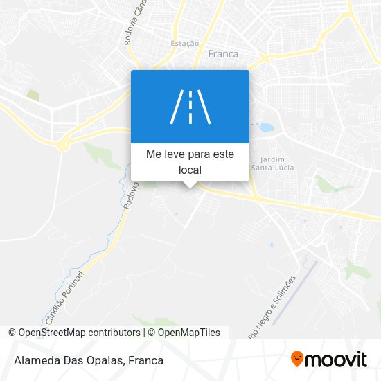 Alameda Das Opalas mapa
