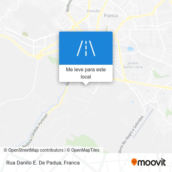 Rua Danilo E. De Padua mapa