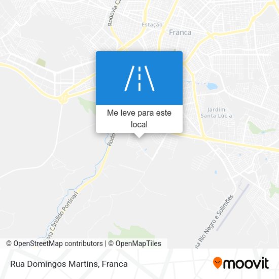 Rua Domingos Martins mapa