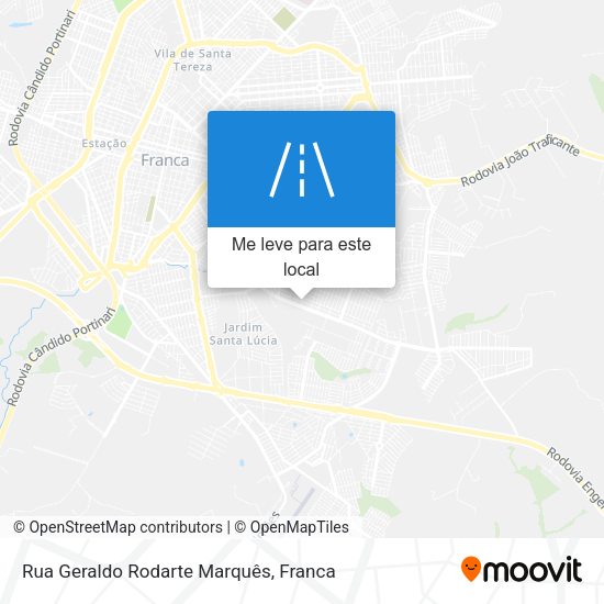Rua Geraldo Rodarte Marquês mapa