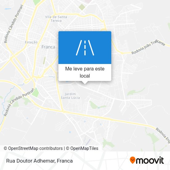 Rua Doutor Adhemar mapa