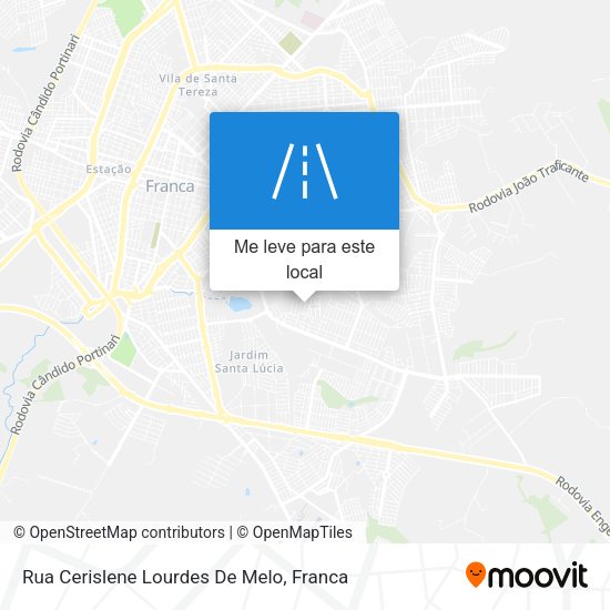 Rua Cerislene Lourdes De Melo mapa