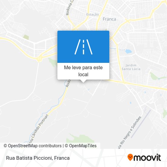 Rua Batista Piccioni mapa