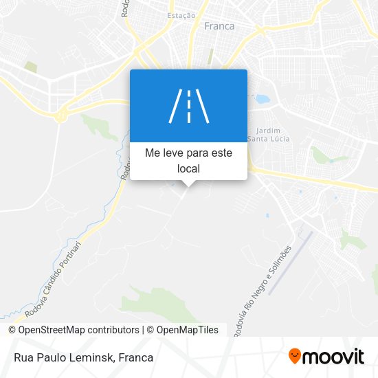 Rua Paulo Leminsk mapa