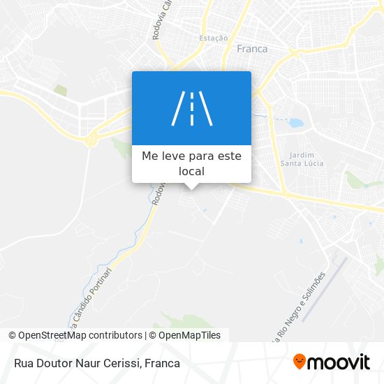 Rua Doutor Naur Cerissi mapa