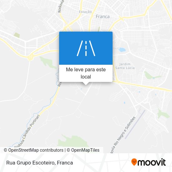 Rua Grupo Escoteiro mapa
