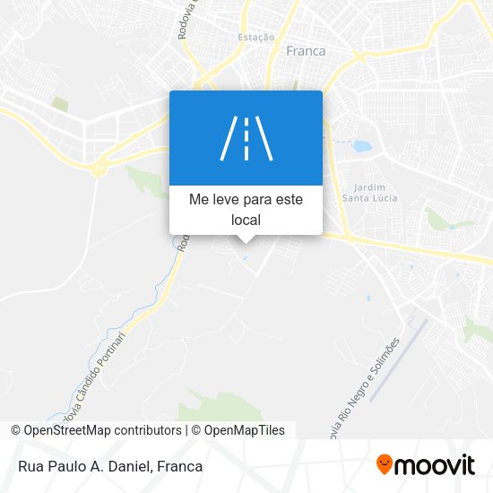 Rua Paulo A. Daniel mapa