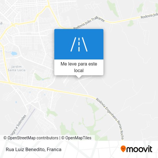 Rua Luiz Benedito mapa