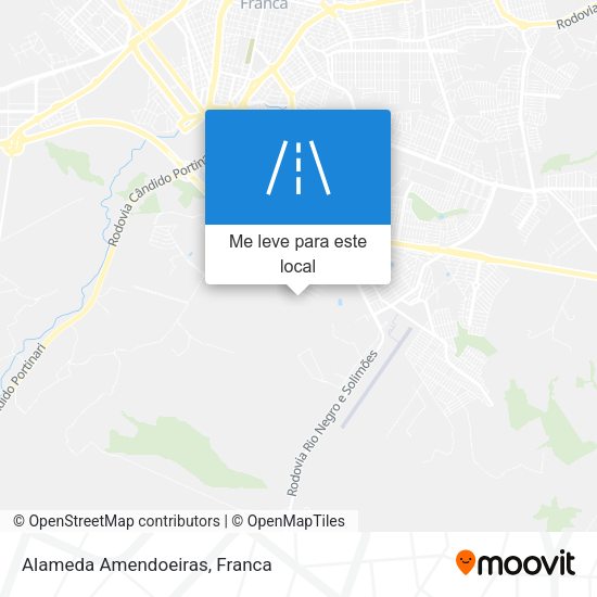 Alameda Amendoeiras mapa
