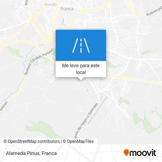 Alameda Pinus mapa