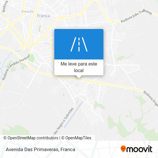 Avenida Das Primaveras mapa