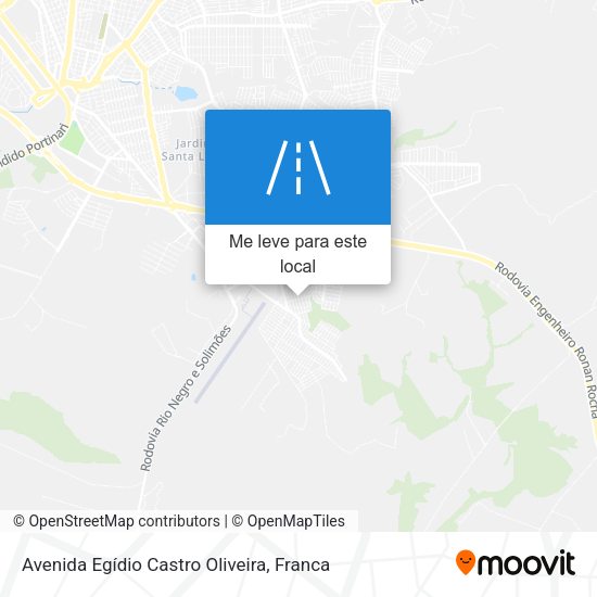 Avenida Egídio Castro Oliveira mapa