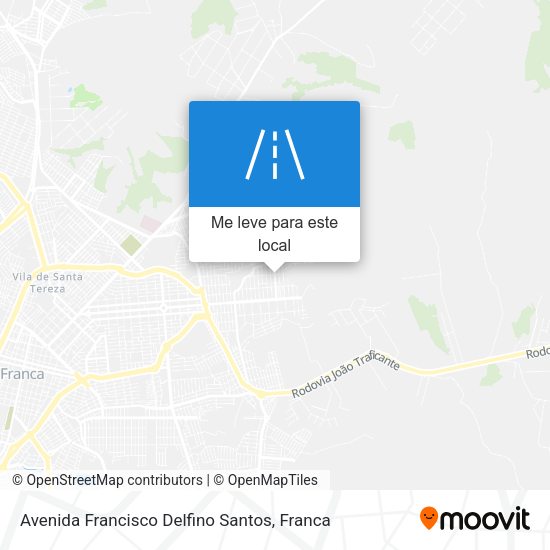 Avenida Francisco Delfino Santos mapa
