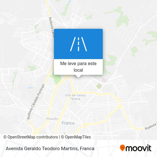 Avenida Geraldo Teodoro Martins mapa