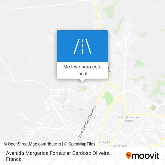 Avenida Margarida Fornazier Cardoso Oliveira mapa