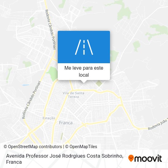 Avenida Professor José Rodrgiues Costa Sobrinho mapa