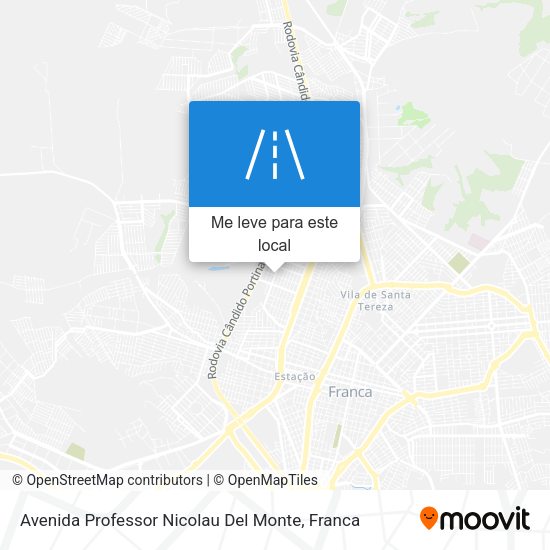 Avenida Professor Nicolau Del Monte mapa