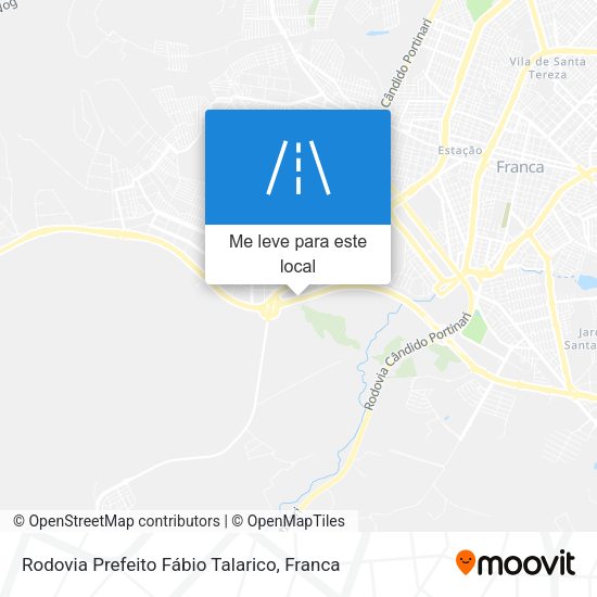 Rodovia Prefeito Fábio Talarico mapa
