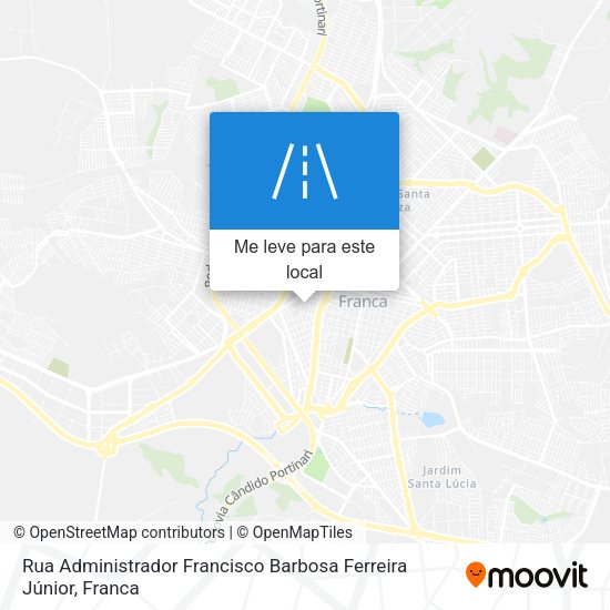 Rua Administrador Francisco Barbosa Ferreira Júnior mapa