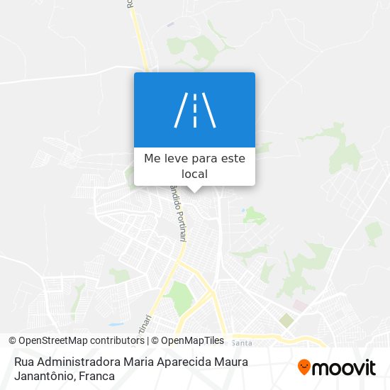 Rua Administradora Maria Aparecida Maura Janantônio mapa