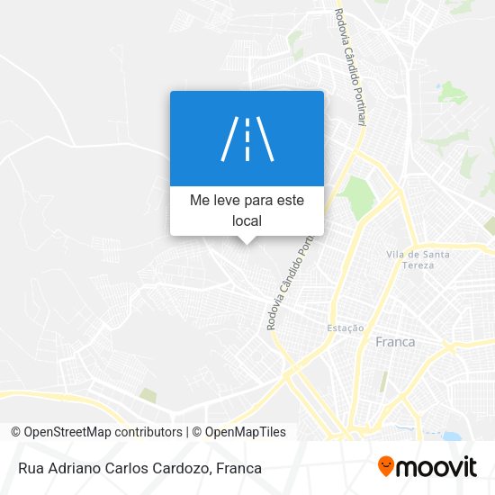 Rua Adriano Carlos Cardozo mapa