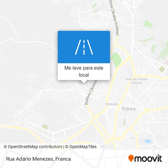 Rua Adário Menezes mapa