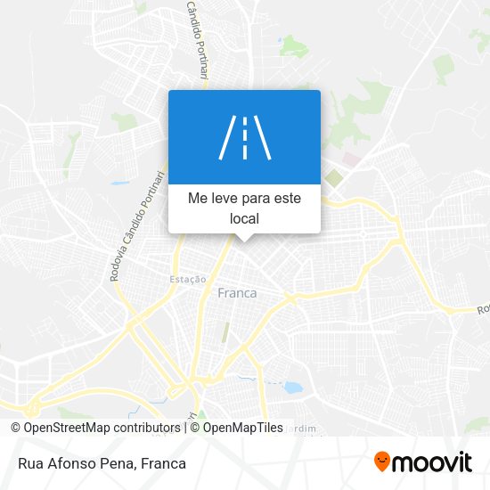 Rua Afonso Pena mapa