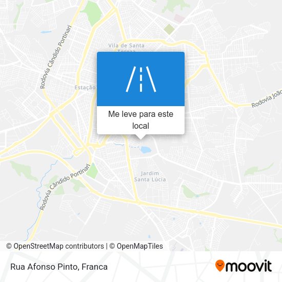 Rua Afonso Pinto mapa