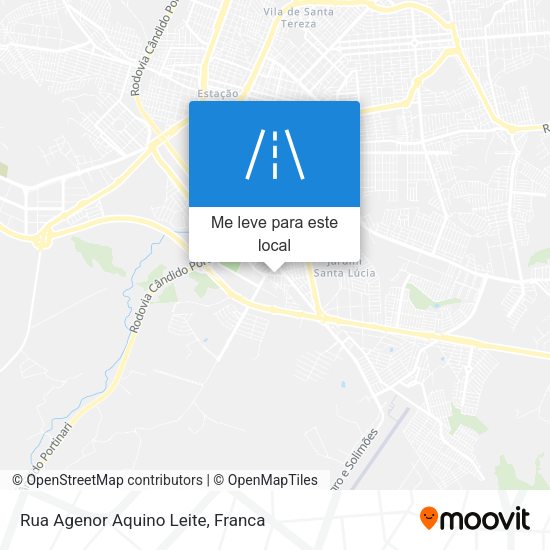 Rua Agenor Aquino Leite mapa