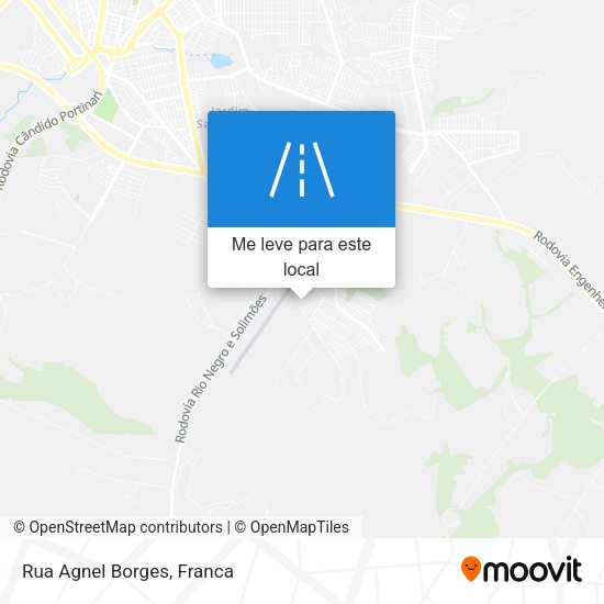 Rua Agnel Borges mapa