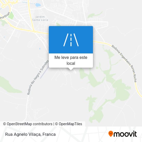 Rua Agnelo Vilaça mapa