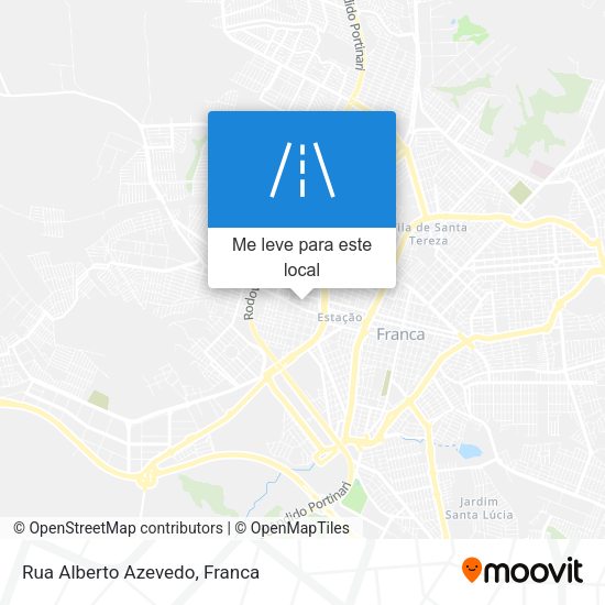 Rua Alberto Azevedo mapa