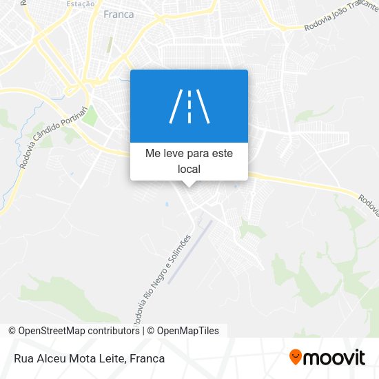 Rua Alceu Mota Leite mapa
