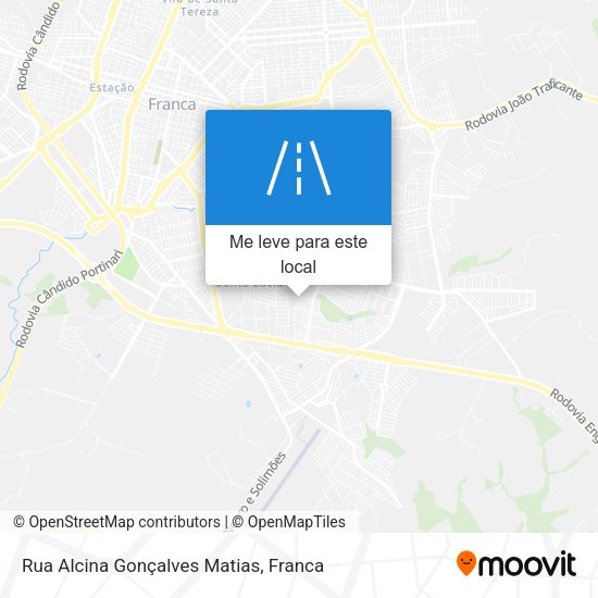 Rua Alcina Gonçalves Matias mapa